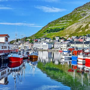 Top of Scandinavia with Arctic Circle